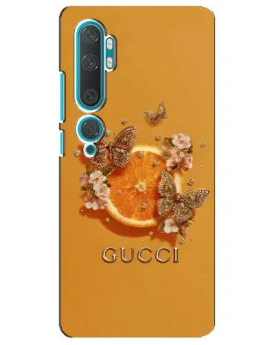 Чехол для Xiaomi Mi Note 10 с картинкой «Gucci — золотые бабочки» Чехол для Xiaomi Mi Note 10 с картинкой «Gucci — золотые бабочки»