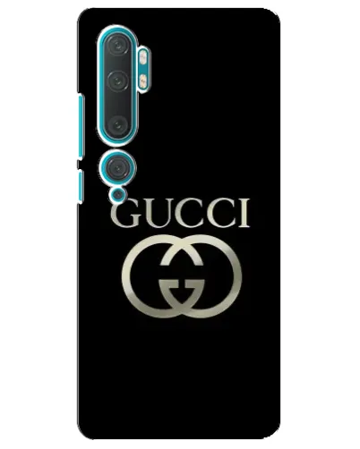 Чохол для Xiaomi Mi Note 10 з картинкою «Gucci — золото на чорному» Чохол для Xiaomi Mi Note 10 з картинкою «Gucci — золото на чорному»