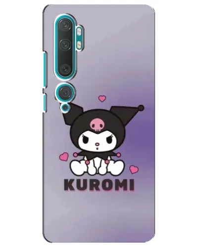 Чехол для Xiaomi Mi Note 10 с картинкой «Kuromi — фиолетовый арт»
