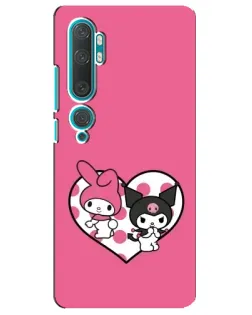 Чехол для Xiaomi Mi Note 10 с картинкой «Kuromi и My Melody» Чехол для Xiaomi Mi Note 10 с картинкой «Kuromi и My Melody»