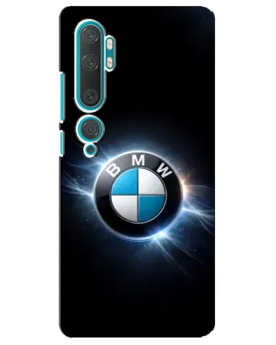 Чехол для Xiaomi Mi Note 10 с картинкой «BMW — неоновое сияние»