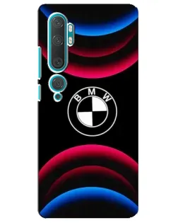 Чехол для Xiaomi Mi Note 10 с картинкой «Логотип BMW и неоновые дуги» Чехол для Xiaomi Mi Note 10 с картинкой «Логотип BMW и неоновые дуги»