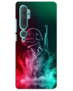 Чехол для Xiaomi Mi Note 10 с картинкой «PUBG — огненный воин» Чехол для Xiaomi Mi Note 10 с картинкой «PUBG — огненный воин»
