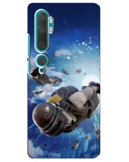 Чехол для Xiaomi Mi Note 10 с картинкой «Десант PUBG — прыжок» Чехол для Xiaomi Mi Note 10 с картинкой «Десант PUBG — прыжок»