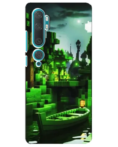 Чохол для Xiaomi Mi Note 10 з картинкою «Minecraft лісовий пейзаж»