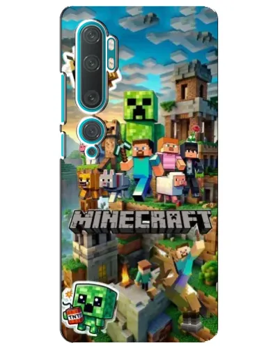 Чохол для Xiaomi Mi Note 10 з картинкою «Замок Minecraft»