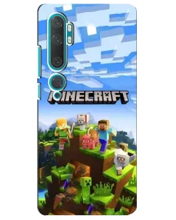 Чохол для Xiaomi Mi Note 10 з картинкою «Minecraft класичний світ»
