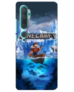 Чохол для Xiaomi Mi Note 10 з картинкою «Minecraft льодянийсвіт»