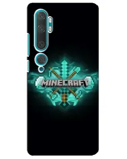 Чохол для Xiaomi Mi Note 10 з картинкою «Minecraft Diamond лого»