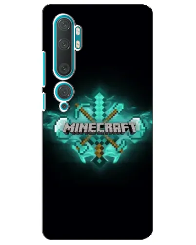 Чохол для Xiaomi Mi Note 10 з картинкою «Minecraft Diamond лого»