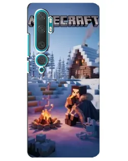 Чохол для Xiaomi Mi Note 10 з картинкою «Зимовий Minecraft»