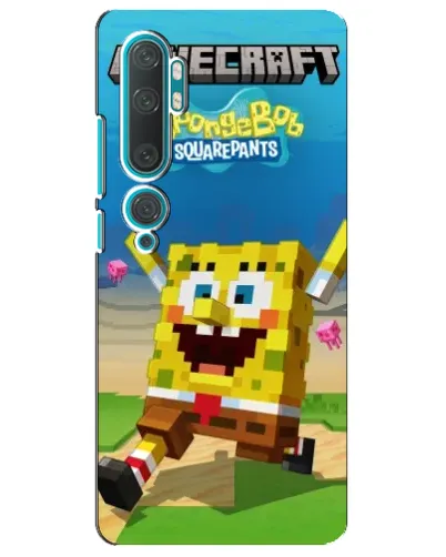 Чехол для Xiaomi Mi Note 10 с картинкой «Губка Боб Minecraft» Чехол для Xiaomi Mi Note 10 с картинкой «Губка Боб Minecraft»