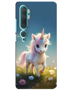 Чехол для Xiaomi Mi Note 10 с картинкой «Единорог на поляне» Чехол для Xiaomi Mi Note 10 с картинкой «Единорог на поляне»