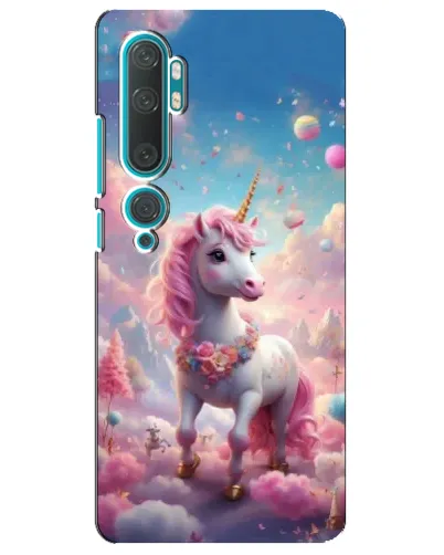 Чехол для Xiaomi Mi Note 10 с картинкой «Единорог среди облаков»
