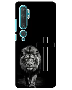 Чехол для Xiaomi Mi Note 10 с картинкой «Лев и Крест»