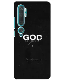Чехол для Xiaomi Mi Note 10 с картинкой «GOD — Бог над всем»