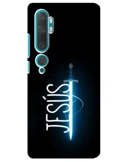 Чехол для Xiaomi Mi Note 10 с картинкой «Меч Духа Jesus»