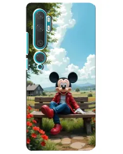 Чехол для Xiaomi Mi Note 10 с картинкой «Микки на скамейке» Чехол для Xiaomi Mi Note 10 с картинкой «Микки на скамейке»