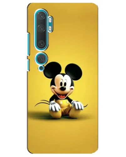 Чехол для Xiaomi Mi Note 10 с картинкой «Микки на желтом»
