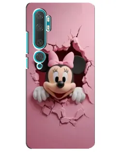 Чехол для Xiaomi Mi Note 10 с картинкой «Минни сквозь стену» Чехол для Xiaomi Mi Note 10 с картинкой «Минни сквозь стену»