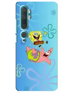 Чехол для Xiaomi Mi Note 10 с картинкой «Спанч Боб и Патрик» Чехол для Xiaomi Mi Note 10 с картинкой «Спанч Боб и Патрик»