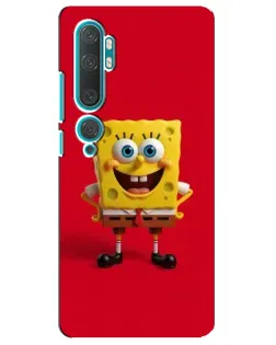 Чехол для Xiaomi Mi Note 10 с картинкой «Спанч Боб на красном» Чехол для Xiaomi Mi Note 10 с картинкой «Спанч Боб на красном»