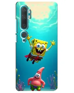 Чехол для Xiaomi Mi Note 10 с картинкой «Спанч Боб под водой» Чехол для Xiaomi Mi Note 10 с картинкой «Спанч Боб под водой»