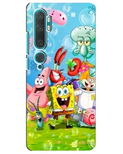 Чехол для Xiaomi Mi Note 10 с картинкой «Губка Боб и друзья» Чехол для Xiaomi Mi Note 10 с картинкой «Губка Боб и друзья»