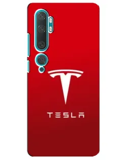 Чохол для Xiaomi Mi Note 10 з картинкою «Tesla Red Classic» Чохол для Xiaomi Mi Note 10 з картинкою «Tesla Red Classic»