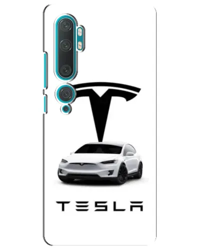 Чохол для Xiaomi Mi Note 10 з картинкою «Tesla White Style» Чохол для Xiaomi Mi Note 10 з картинкою «Tesla White Style»