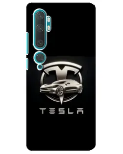 Чохол для Xiaomi Mi Note 10 з картинкою «Tesla — срібне авто» Чохол для Xiaomi Mi Note 10 з картинкою «Tesla — срібне авто»