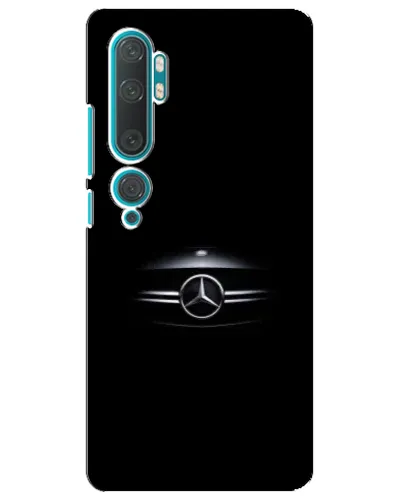 Чехол для Xiaomi Mi Note 10 с картинкой «Mercedes — абстрактные линии»