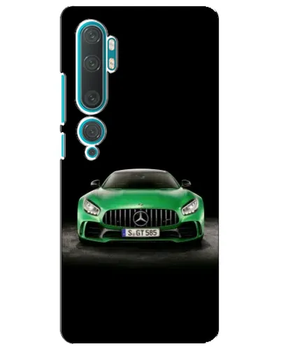 Чехол для Xiaomi Mi Note 10 с картинкой «Mercedes — неоновый лого»