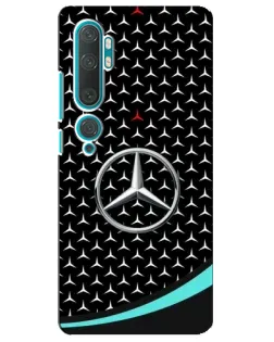 Чехол для Xiaomi Mi Note 10 с картинкой «Mercedes — бирюзовый акцент» Чехол для Xiaomi Mi Note 10 с картинкой «Mercedes — бирюзовый акцент»
