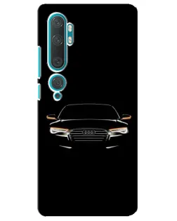 Чохол для Xiaomi Mi Note 10 з картинкою «Audi — нічний контур»