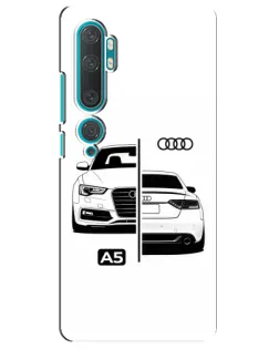 Чохол для Xiaomi Mi Note 10 з картинкою «Audi — контрастний дизайн»