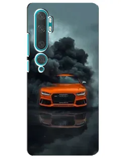 Чохол для Xiaomi Mi Note 10 з картинкою «Audi у хмарах диму»