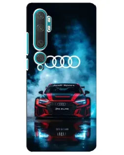 Чохол для Xiaomi Mi Note 10 з картинкою «Audi Sport — неон»