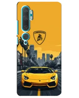 Чехол для Xiaomi Mi Note 10 с картинкой «Желтый Lamborghini город» Чехол для Xiaomi Mi Note 10 с картинкой «Желтый Lamborghini город»