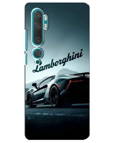 Чехол для Xiaomi Mi Note 10 с картинкой «Классическая надпись Lamborghini»