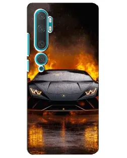 Чехол для Xiaomi Mi Note 10 с картинкой «Lamborghini в огне» Чехол для Xiaomi Mi Note 10 с картинкой «Lamborghini в огне»