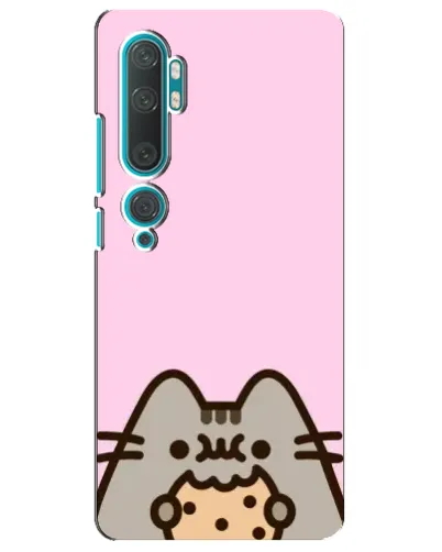 Чехол для Xiaomi Mi Note 10 с картинкой «Pusheen и печенье»