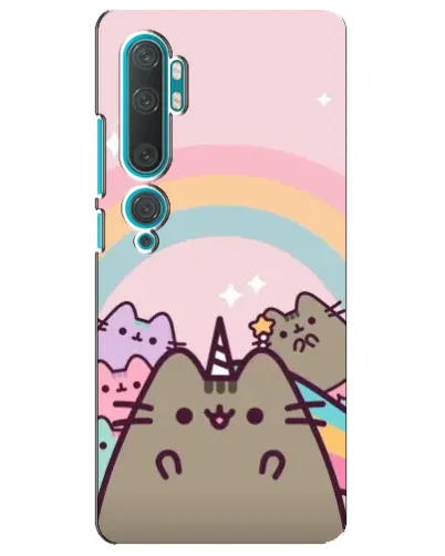 Чехол для Xiaomi Mi Note 10 с картинкой «Единорог Pusheen»
