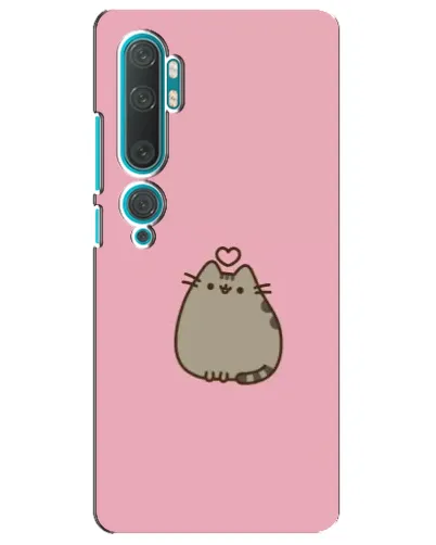 Чехол для Xiaomi Mi Note 10 с картинкой «Pusheen сердце»