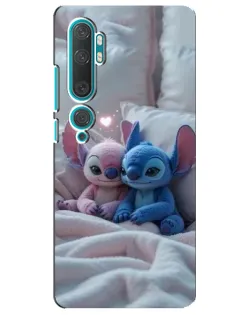 Чехол для Xiaomi Mi Note 10 с картинкой «Плюшевые Стич Ангел»