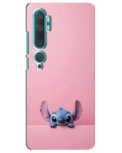 Чехол для Xiaomi Mi Note 10 с картинкой «Stitch выглядывает»