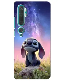 Чехол для Xiaomi Mi Note 10 с картинкой «Стич на рассвете»