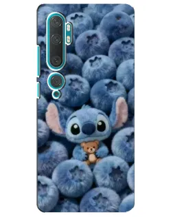 Чехол для Xiaomi Mi Note 10 с картинкой «Стич и голубика»