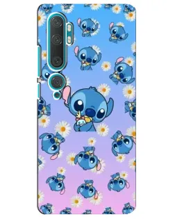 Чехол для Xiaomi Mi Note 10 с картинкой «Паттерн со Стичем»
