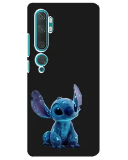 Чехол для Xiaomi Mi Note 10 с картинкой «Стич на черном»